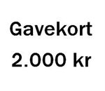 Gavekort p� 2.000 kr. 